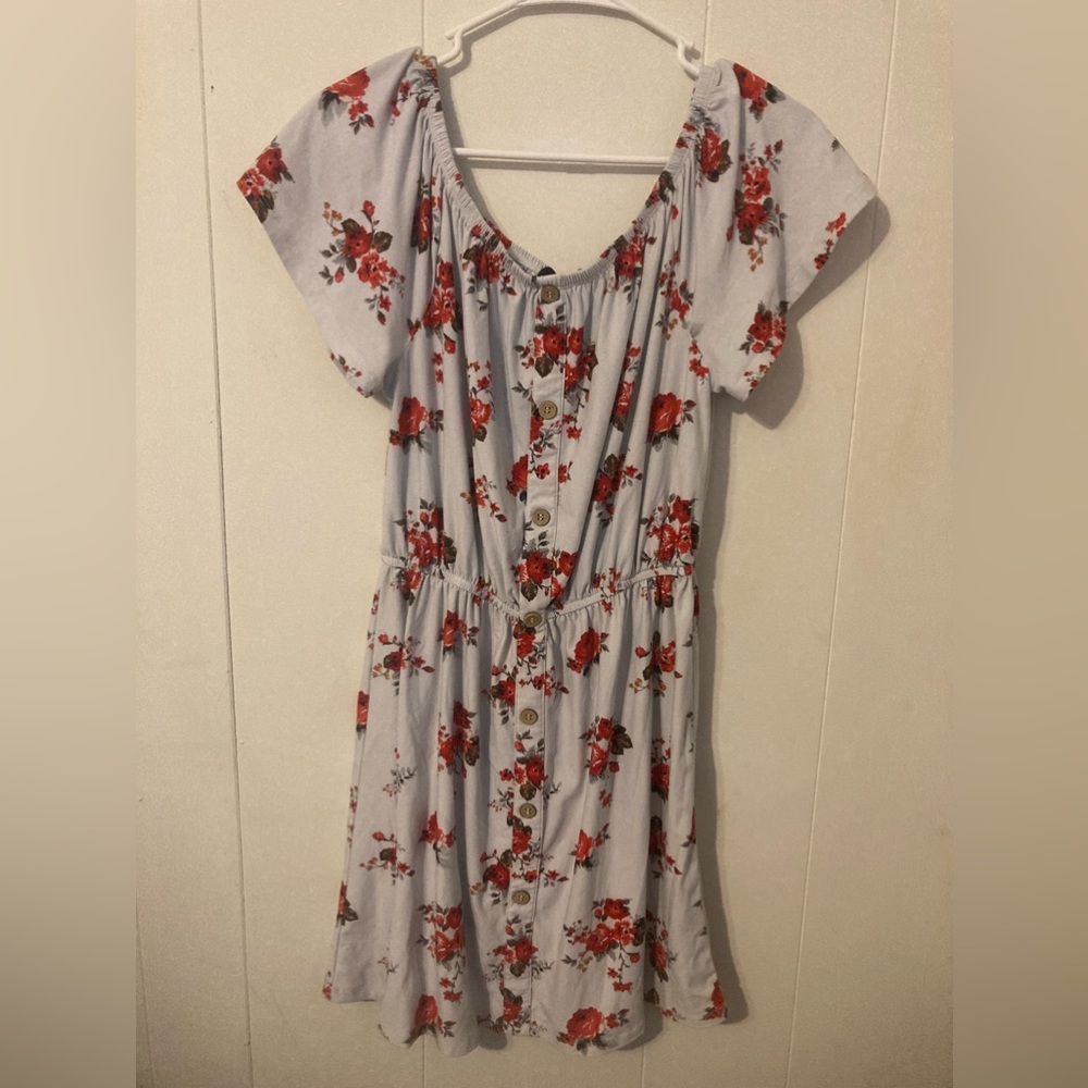 Belle Tweed floral flowy dress.
